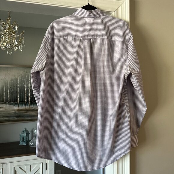 George Plaid Long-Sleeve Button-Down Shirt (Mens 16) - Picture 4 of 5